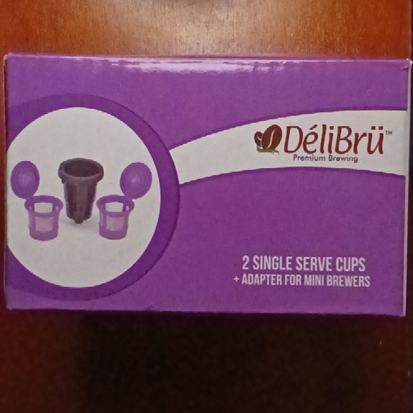 TWO SINGLE SERVE CUPS AND ADAPTER FOR MINI BREWERS - Picture 5 of 5